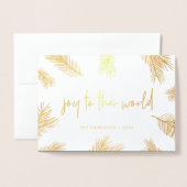 Pine Boughs | Vrijdag Foto Gold Folie Kaarten (Voorkant met envelop)