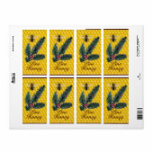 PINE BRANCH EN HONEY BEE , BEEKEEPER ETIKET (Full Sheet)