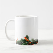 Pine Branch met bessen Groenen Koffiemok (Links)