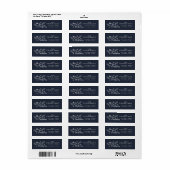 Pine branch sneeuwvlok script Vrolijk kerstfeest Etiket (Full Sheet)