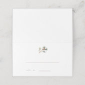 Pine Branch Winter Wedding Escort Kaarten (Buitenkant ongevouwen)