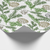 Pine Branches Cadeaupapier (Hoek)