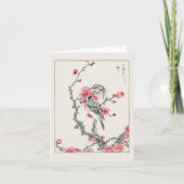 Pine Bunting en Plum Tree - traditioneel Japans Kaart (Voorkant)