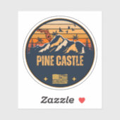 Pine Castle, Florida Sticker (Vel)