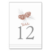 Pine cône art mariage ou numéro de table d'occupat (Par défaut)