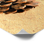 Pine Cone en John Muir Quote Poster (Hoek)