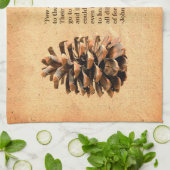 Pine Cone en John Muir Quote Theedoek (Gevouwen)