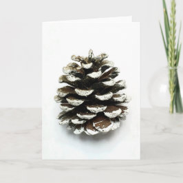 Pine Cone Feestdagen Kaart