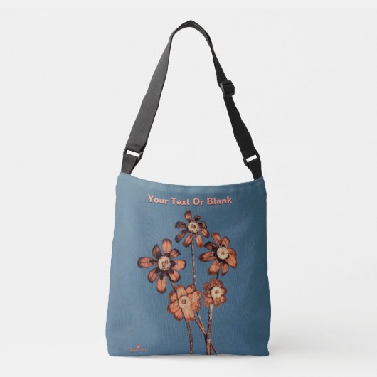 Pine Cone Flowers Crossbody Tas (Voorkant)