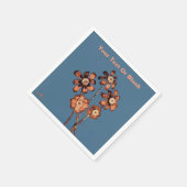 Pine Cone Flowers Servet (Hoek)