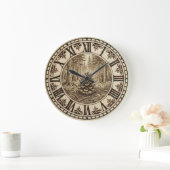 Pine Cone Forest Wall Clock  Grote Klok (Huis)
