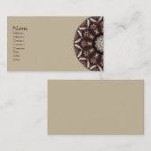 Pine Cone Kaleidoscope Visitekaartje (Voorkant / Achterkant)