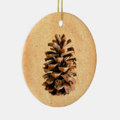 Pine Cone Keramisch Ornament (Rechts)