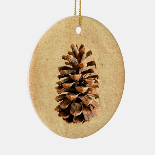 Pine Cone Keramisch Ornament (Rechts)