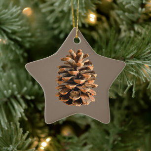 Pine Cone Keramisch Ornament