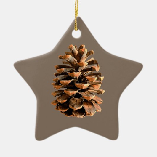 Pine Cone Keramisch Ornament (Voorkant)