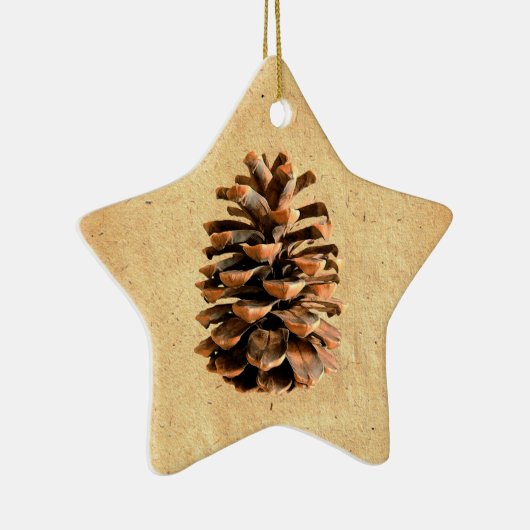 Pine Cone Keramisch Ornament (Rechts)