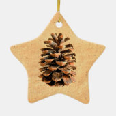 Pine Cone Keramisch Ornament (Achterkant)