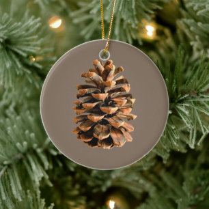 Pine Cone Keramisch Ornament