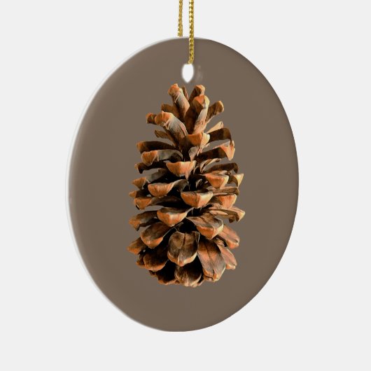Pine Cone Keramisch Ornament (Rechts)