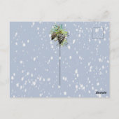 Pine cone kerstkaart briefkaart (Achterkant)