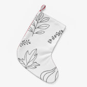 Pine cone leaf branch squash kleine kerstsok (Voorkant (Hangend))