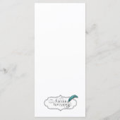 Pine Cone Nature Menu Mariage (Dos)