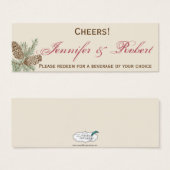 Pine Cone Nature sur Crème Boire billet (Devant & derrière)