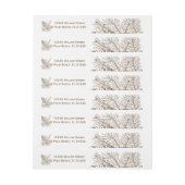 Pine Cone Natuur Weddenschap Wrap rond label (Vel)