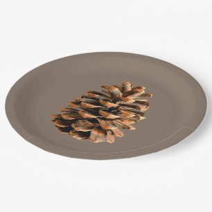 Pine Cone Papieren Bordje