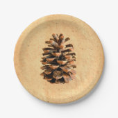 Pine Cone Papieren Bordje (Voorkant)