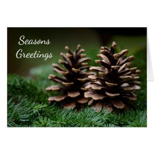 Pine Cone Seasons Greetings