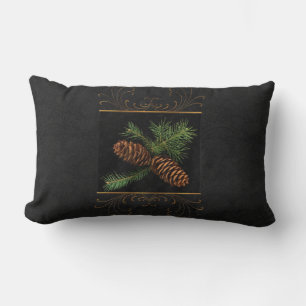 Pine Cone Waterverf 2-zijdig kerstkussen Kussen