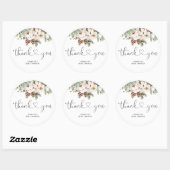 Pine cone winter Evergreen dank u Ronde Sticker (Vel)