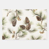 Pine cone Wrapping Papier Inpakpapier Vel (Voorkant 3)