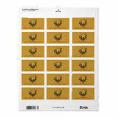 Pine Cone Wreath Return Adres Label (Full Sheet)