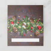 Pine Cones Branch Rustic Holiday Kerstfeest (Buitenkant ongevouwen)