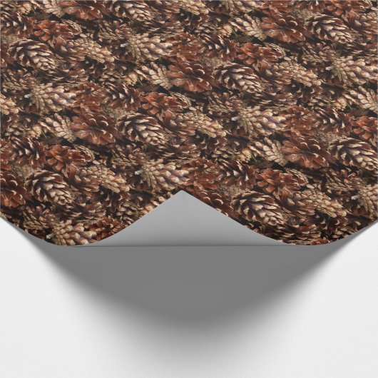 Pine Cones Cadeaupapier (Hoek)