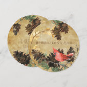 Pine Cones en Birds International Holiday Card Feestdagenkaart (Voorkant / Achterkant)