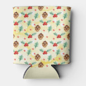 Pine Cones en Holly Kerstpattern Blikjeskoeler (Voorkant)