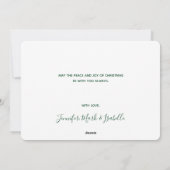 Pine Cones en Holly Kerstpattern Feestdagenkaart (Achterkant)