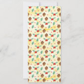 Pine Cones en Holly Kerstpattern Kaart (Achterkant)