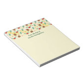 Pine Cones en Holly Kerstpattern Notitieblok (Schuin)