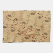 Pine Cones en Holly Kitchen Towels Theedoek (Horizontaal)
