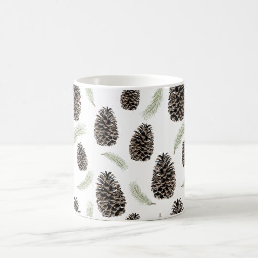 Pine Cones en Needles Coffee Mok (Center)