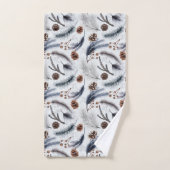 Pine Cones en Pine Needles Kerstpatroon Bad Handdoek (Handdoek)