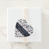 Pine Cones en Pine Needles Kerstpatroon Bedankjes Labels (In situ)