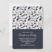 Pine Cones en Pine Needles Kerstpatroon Kaart (Voorkant)