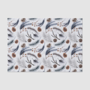 Pine Cones en Pine Needles Kerstpatroon Tissuepapier