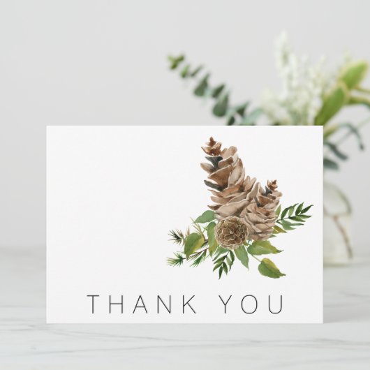 Pine Cones et Merci funéraire du feuillage (Debout devant)